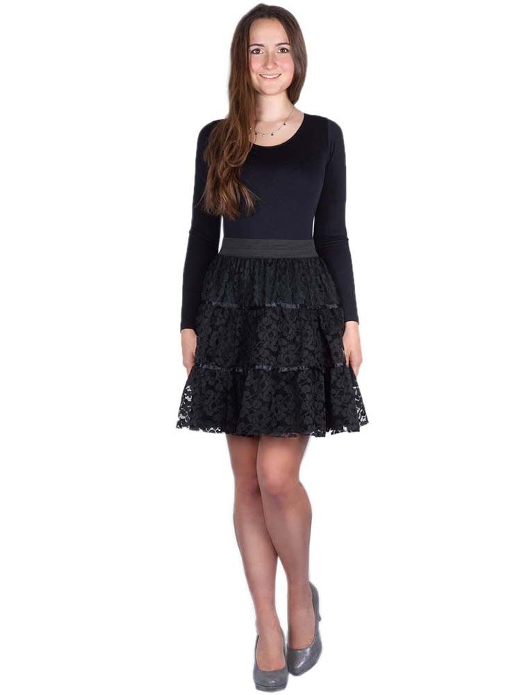 Goldschmidt Kostüme Kostüm Spitzen Tutu schwarz Spitzenrock günstig online kaufen