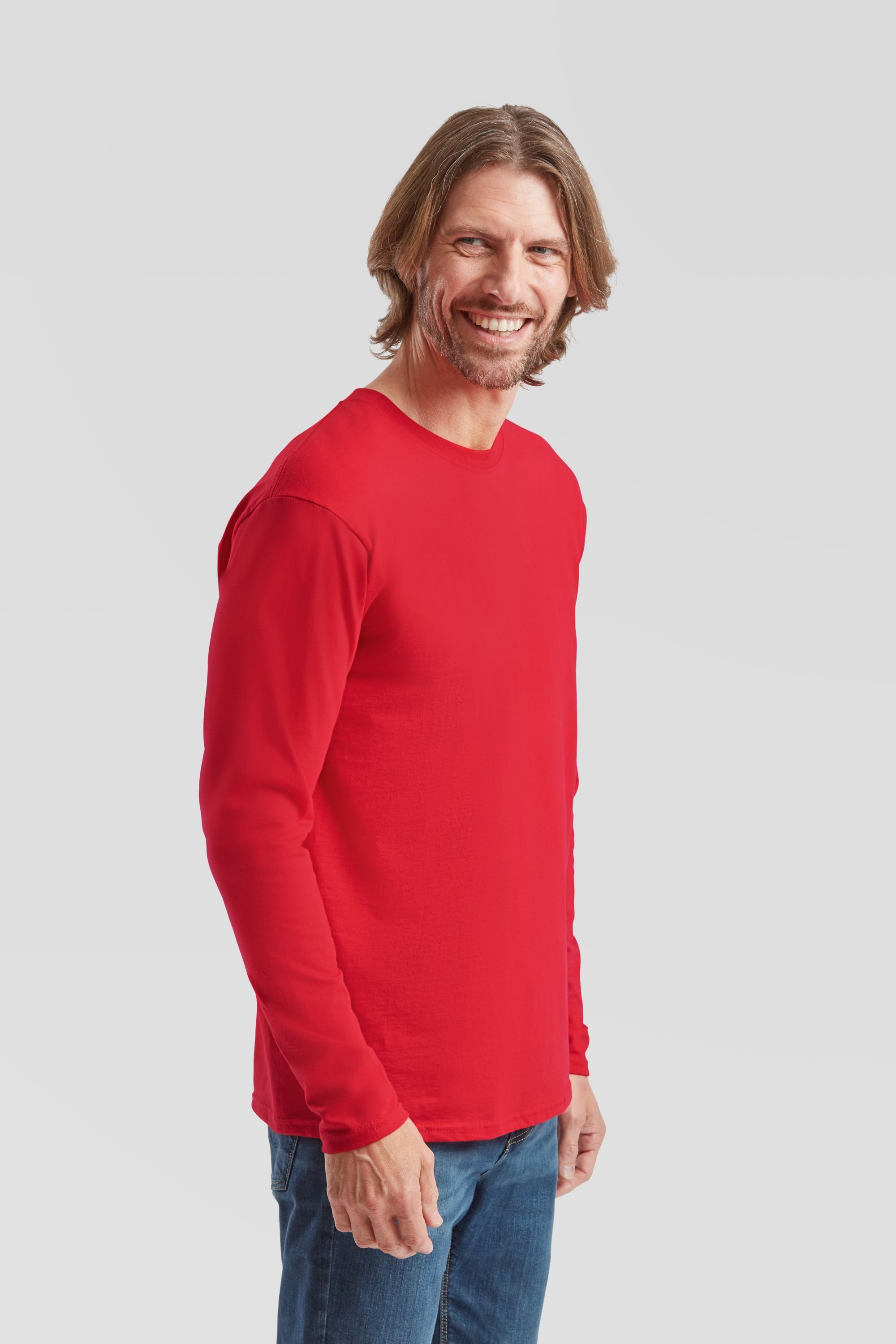Fruit of the Loom Rundhalsshirt Iconic 195 Ringspun Premium Long Sleeve T – Bild 4 von 5