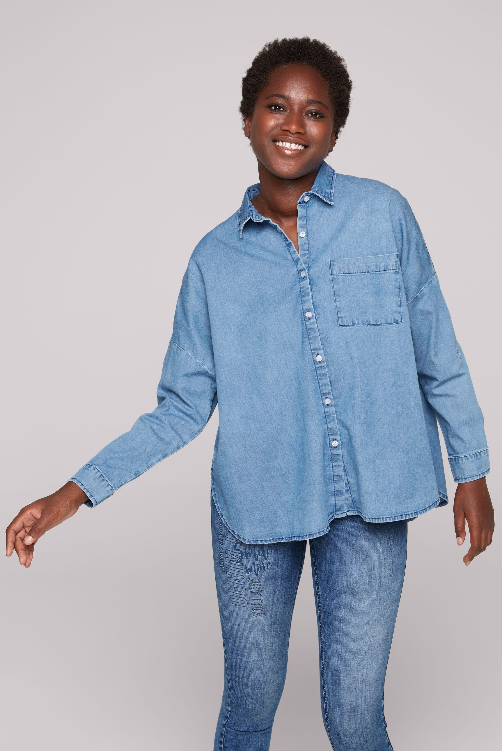 Jeansbluse
