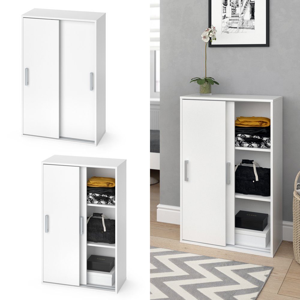 Vicco Kleiderschrank Falk, Weiß, 68 x günstig online kaufen