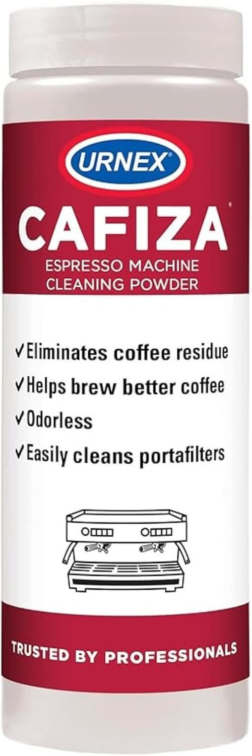 Urnex Cafiza Kaffeefettlöser (Packung, [- 1 Dose mit 566 g Inhalt, Kaffeevollautomat Reinigungspulver Geruchsneutralisierender Kaffeemaschinenreiniger)