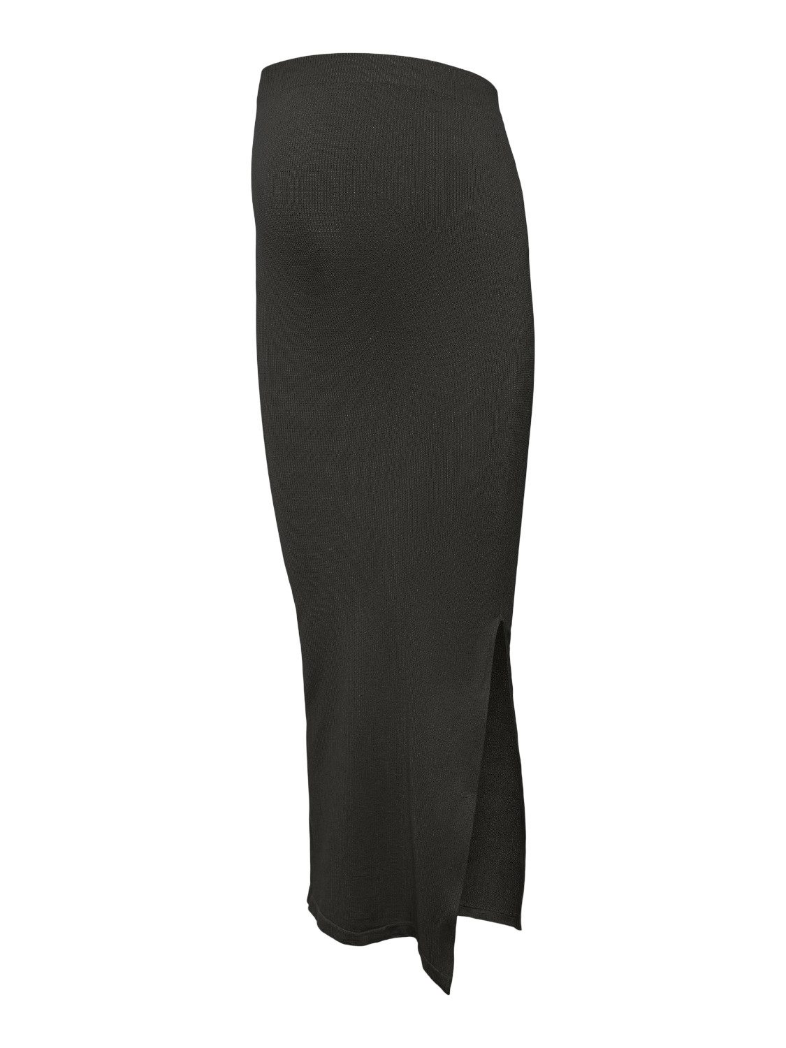 Mamalicious Umstandsrock MLALANIS SEAMLESS AL RIB SKIRT HW NOOS aus Modal, Polyamid und Elasthan, wadenlang, mit Seitenschlitz