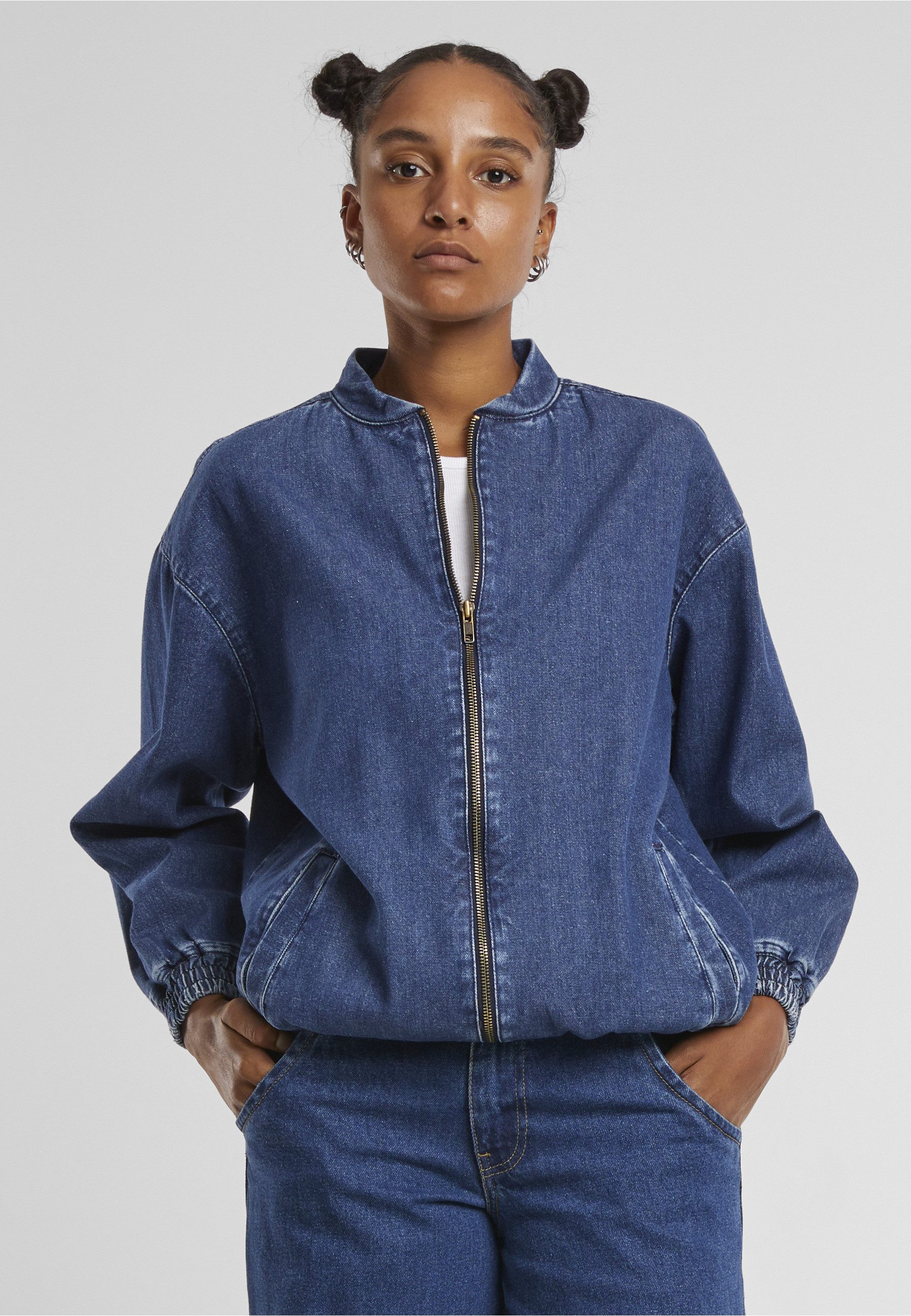 URBAN CLASSICS Jeansjacke Urban Classics Ladies Oversized Skater Jacket (1-St)