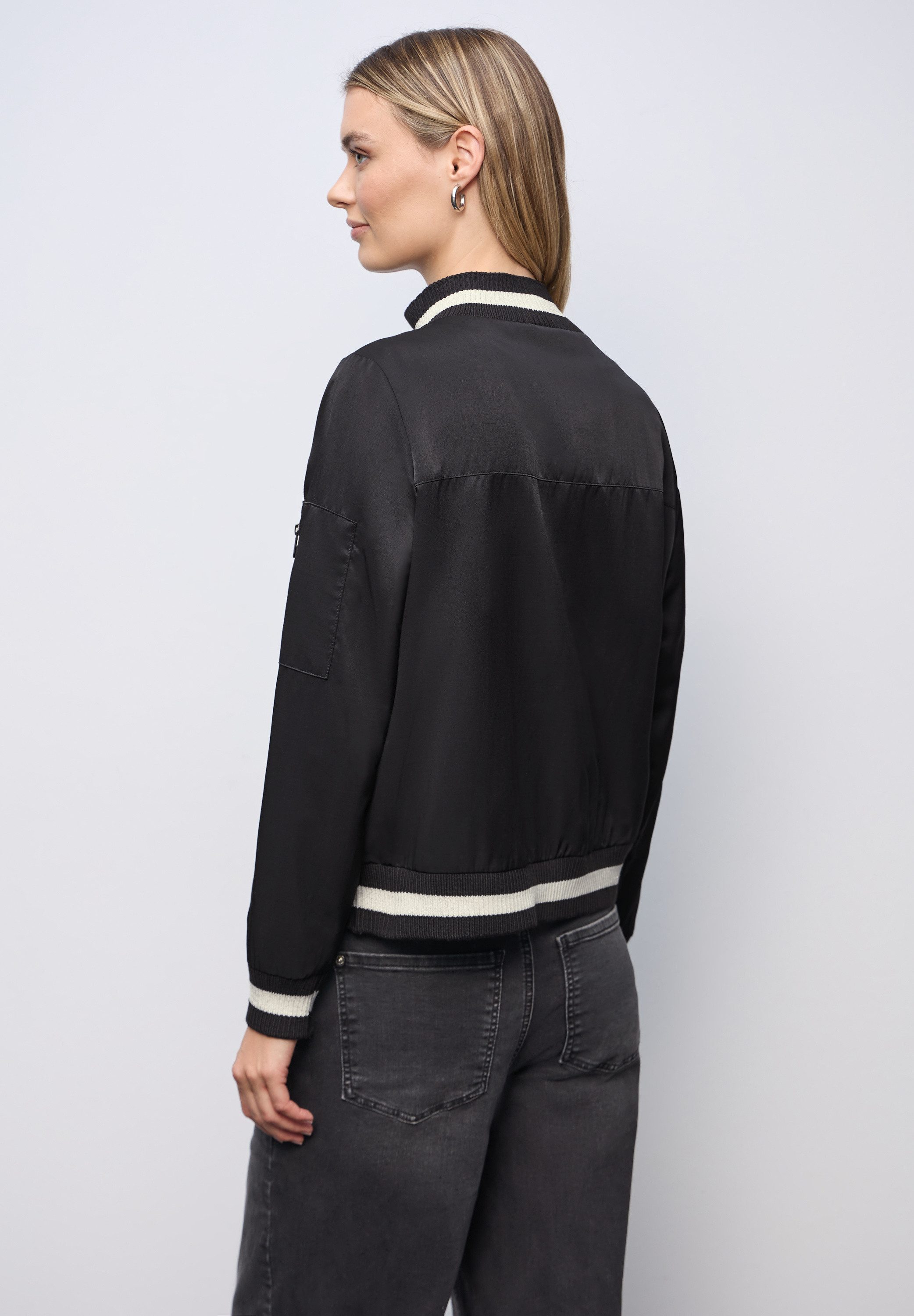 STREET ONE Blouson aus satinierter Viskose günstig online kaufen