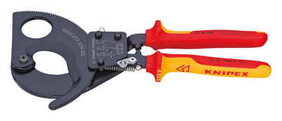 Knipex Kabelschere, Kabelschneider VDE 280 mm mit Mehrkomponenten-Griff