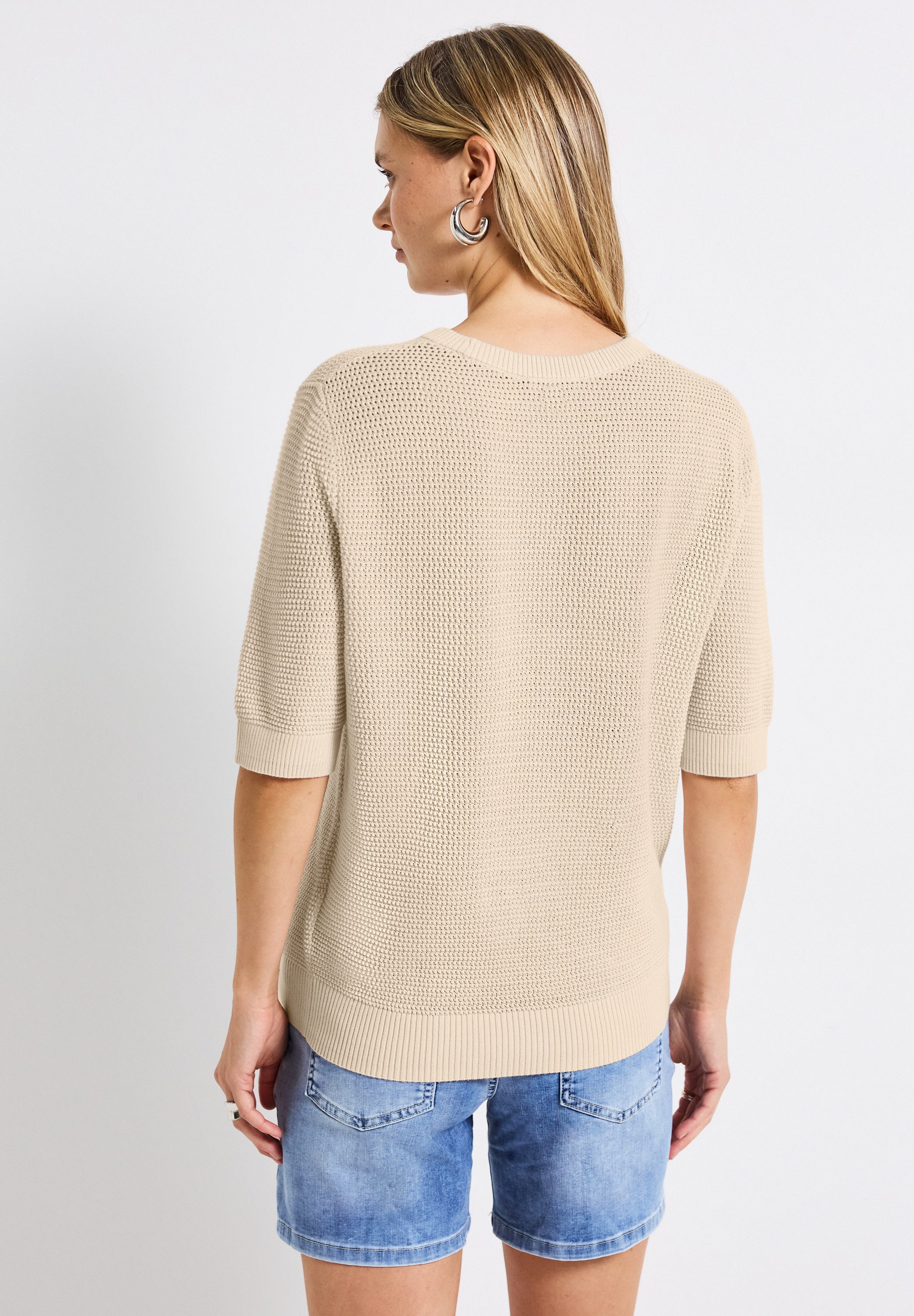 STREET ONE Kurzarmpullover Feel Good Fit günstig online kaufen
