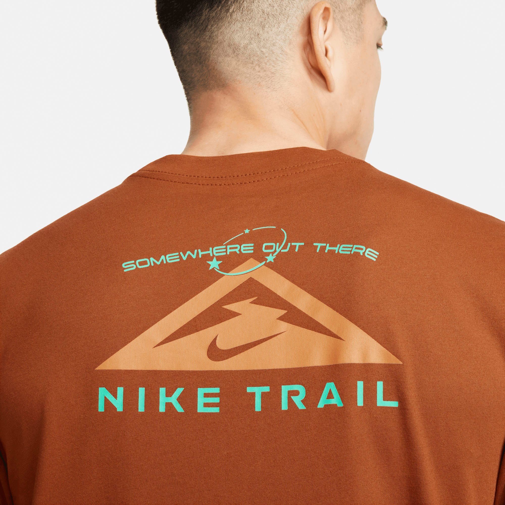 Nike Laufshirt Trail Dri-FIT T-Shirt Running Men's Trail braun