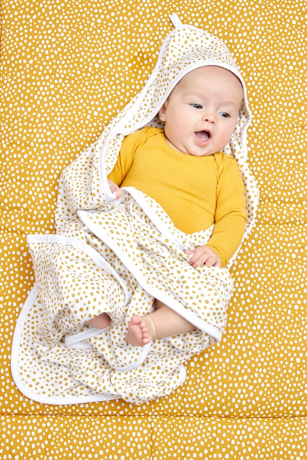 Meyco Baby Kapuzenhandtuch Cheetah, Uni Honey günstig online kaufen