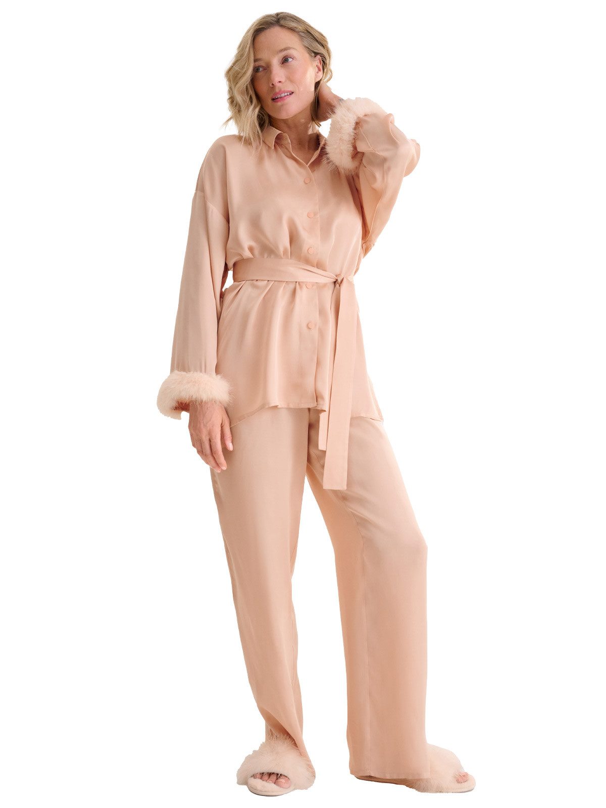Pyjama Damen Pyjama Set, langarm, lange Hose Passion