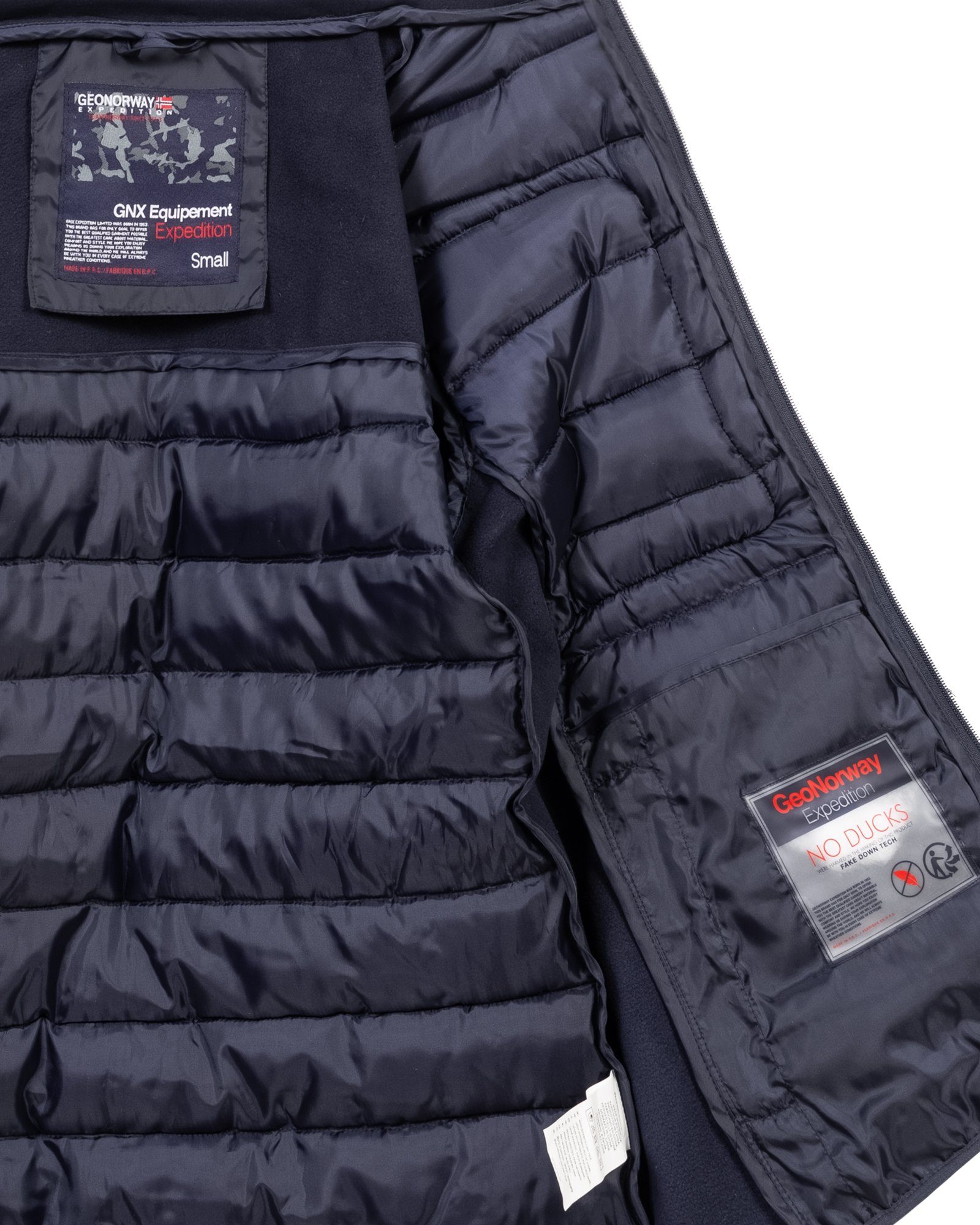 Geographical Norway Steppjacke Herren Winter Jacke Steppjacke Kapuzenjacke Softshell MIX Parka Stepp