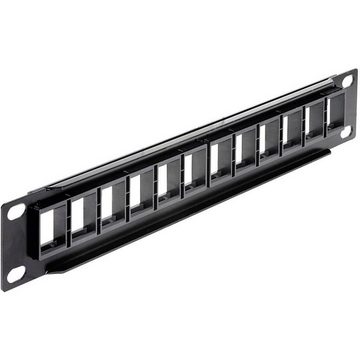 Delock Keystone 12 Port Patchpanel 25.4 cm (10″ Netzwerk-Patch-Panel