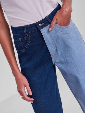 pieces Weite Jeans Lena (1-tlg) Stickerei, Weiteres Detail