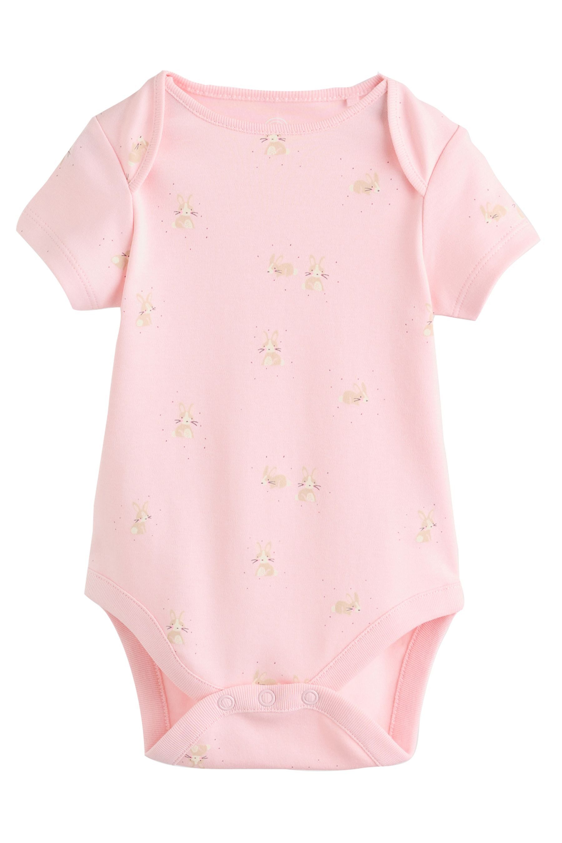 Next Kurzarmbody Kurzärmelige Babybodys im 7er-Pack (7-tlg)
