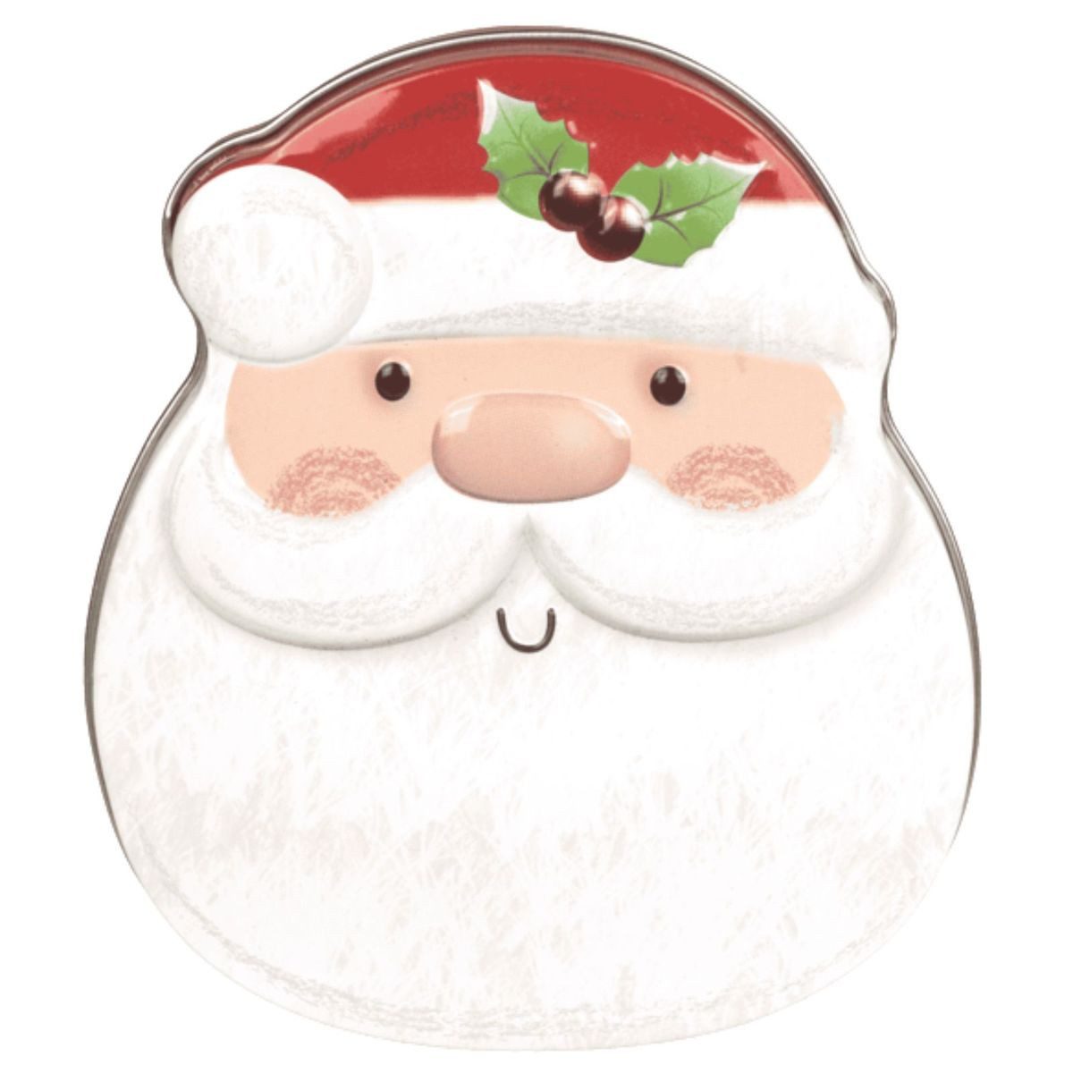 OOTB Vorratsdose Mini Keksdose mit Weihnachtsmotiv ca. 11 x 13 cm Dose für Kinder, Metall, abnehmbarer Deckel