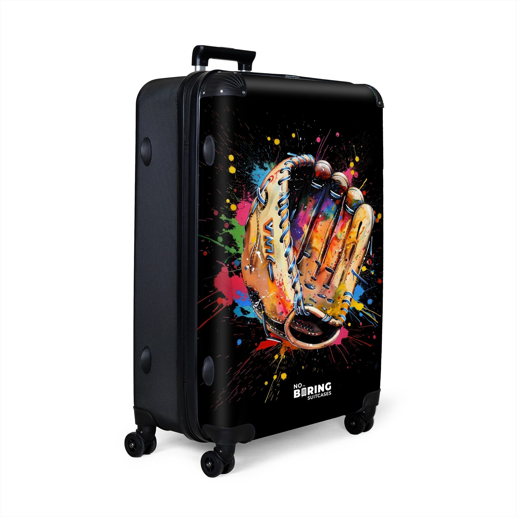 NoBoringSuitcases.com© Hartschalen-Trolley Baseballhandschuh mit Graffiti 7 günstig online kaufen