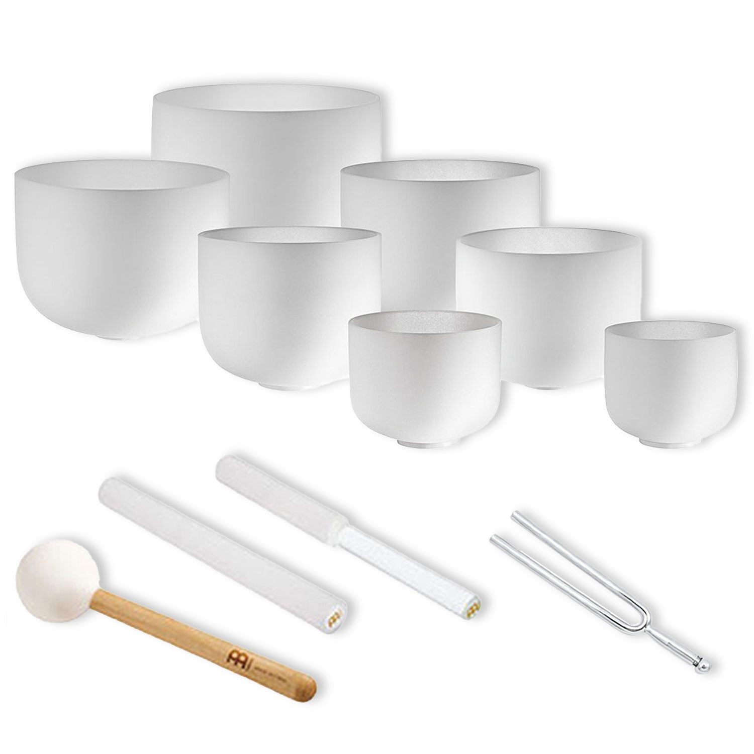 Meinl Sonic Energy Klangschalen Meinl Sonic Energy Singing Bowl Chakra Set CSBSETCHA mit Stimmgabel, Klangschalen, Vorteils-Set mit Stimmgabel