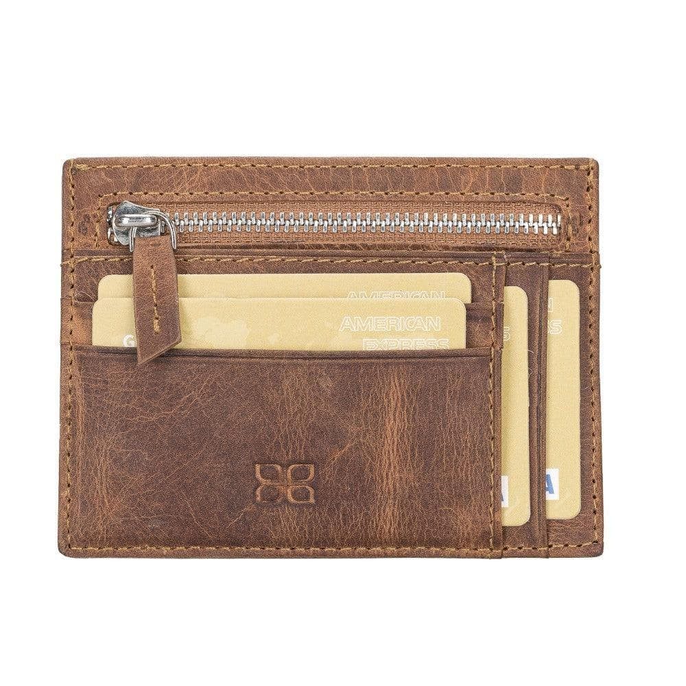 Renna Leather Brieftasche Kartenetui mit Münzfach