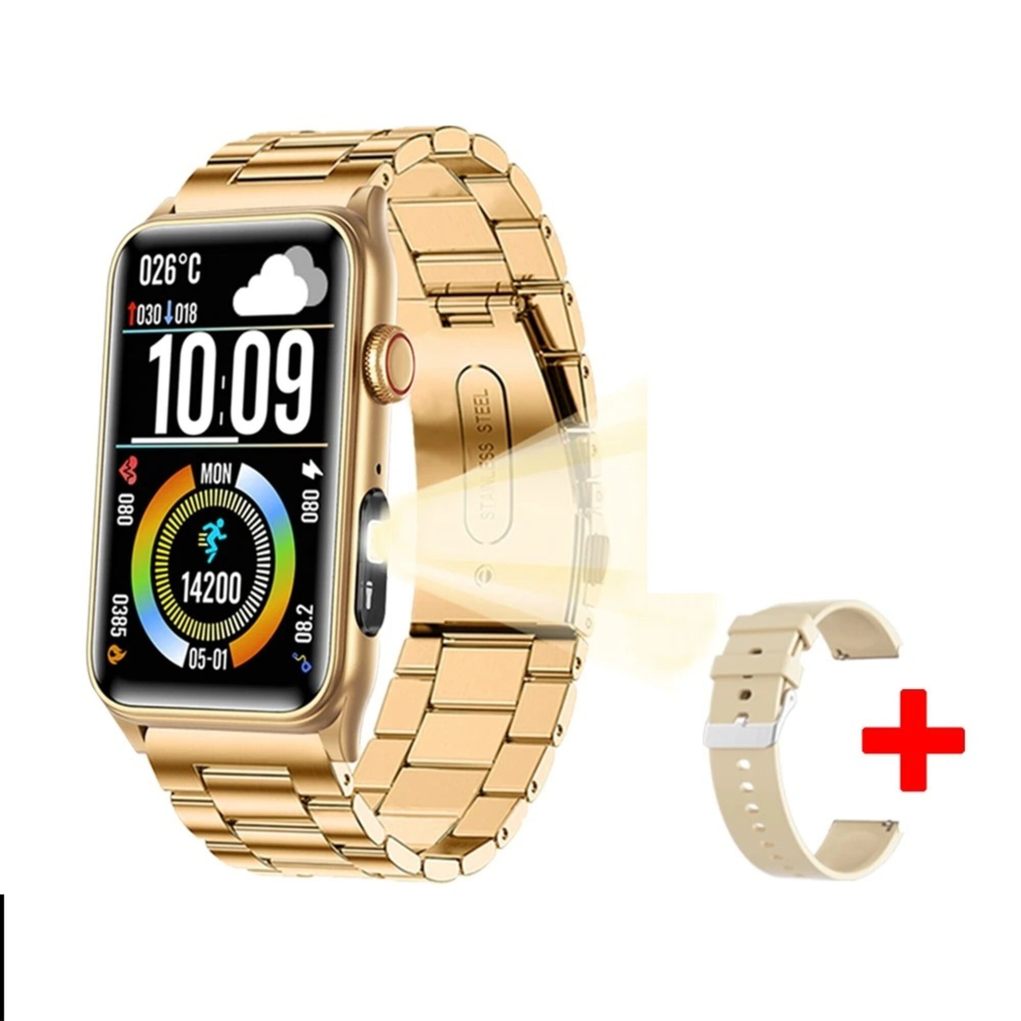 Smartwatch AMOLED Bildschirm Sport Bluetooth Anruf 2025 Smartwatch
