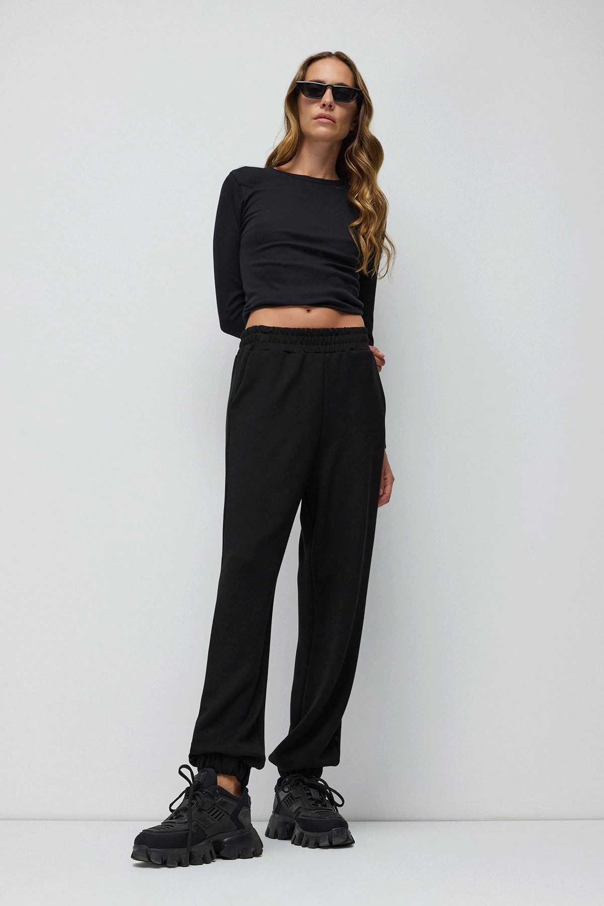 No Matter What Sweatponcho Jogginghose aus Modalstoff