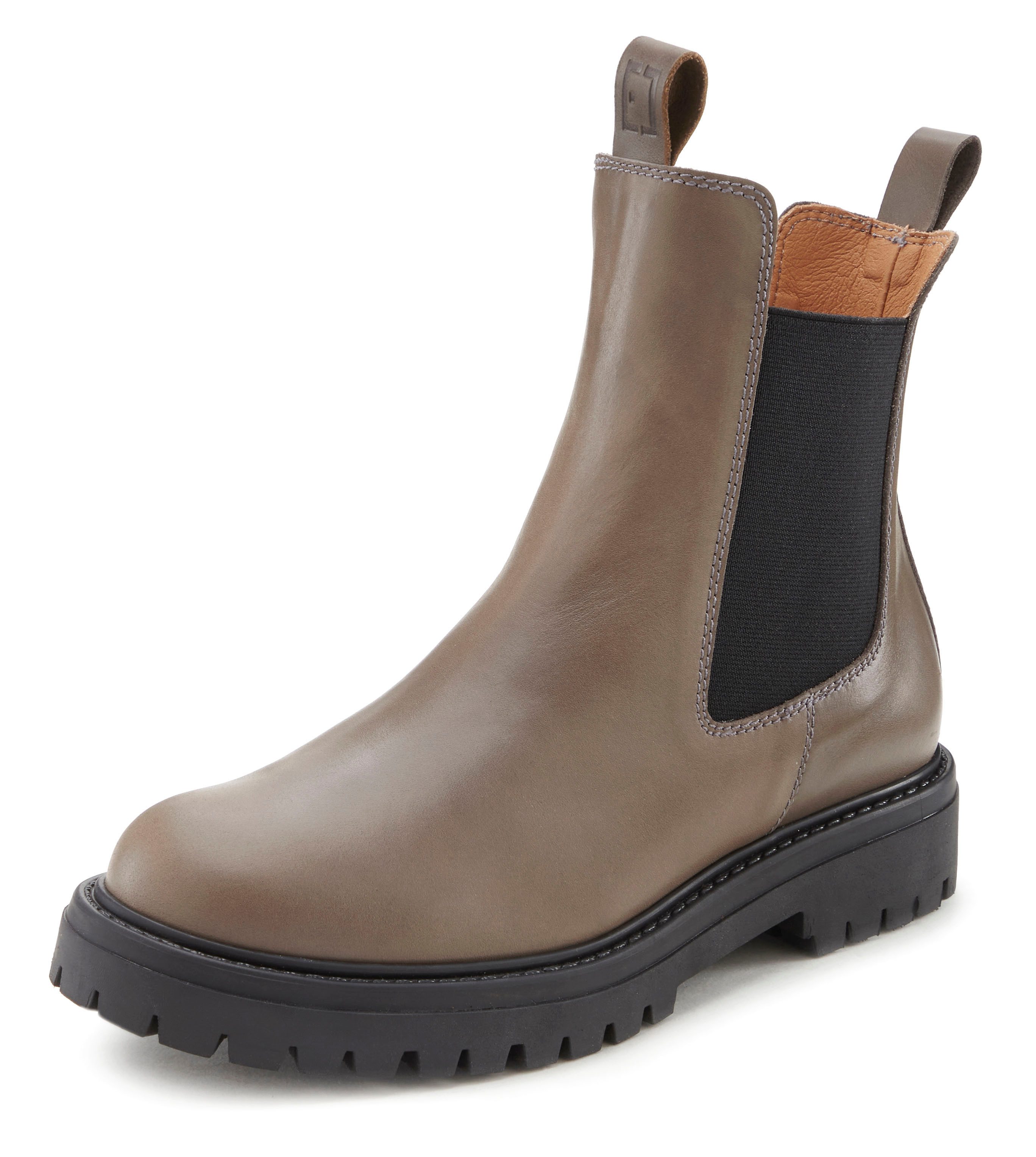 Elbsand Stiefelette Chelseaboots, Schlupfstiefel, Bikerboots aus Leder günstig online kaufen
