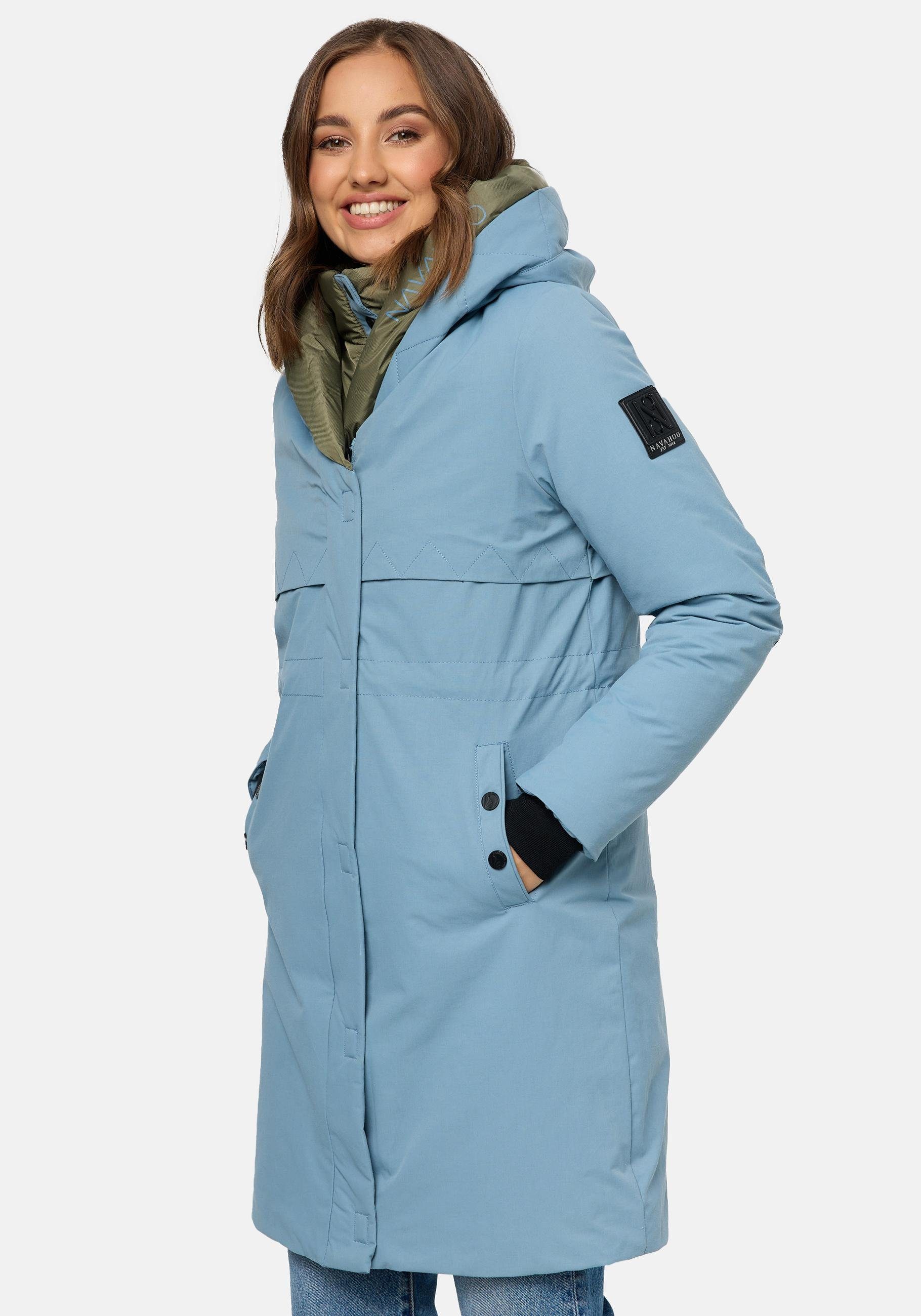 Navahoo Kurzmantel "Snowelf", Wintermantel mit hohem Kragen und großer Kapu günstig online kaufen