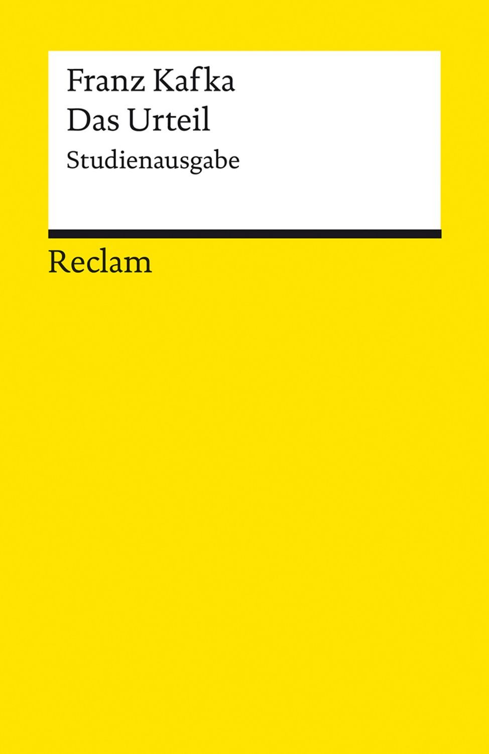 Das Urteil / Franz Kafka