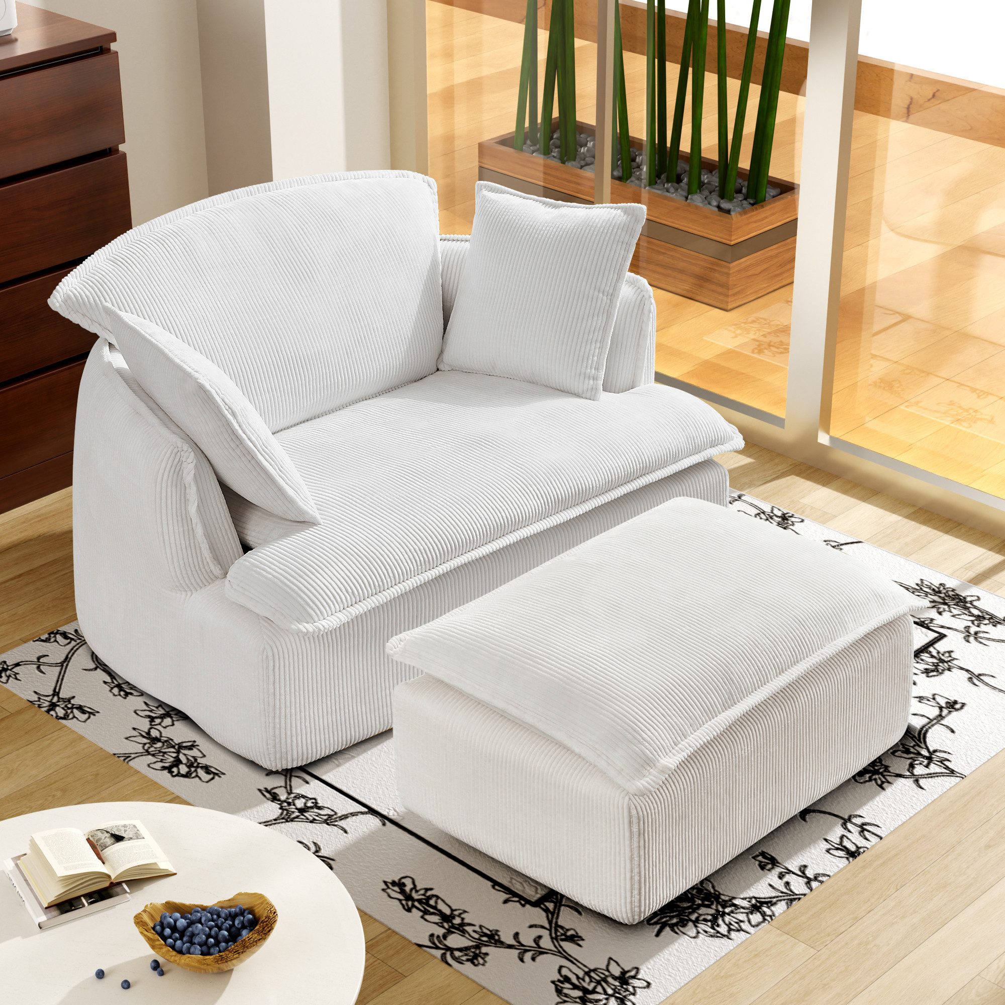 HAUSS SPOLE Sitzsack Relaxsessel mit Hocker, günstig online kaufen