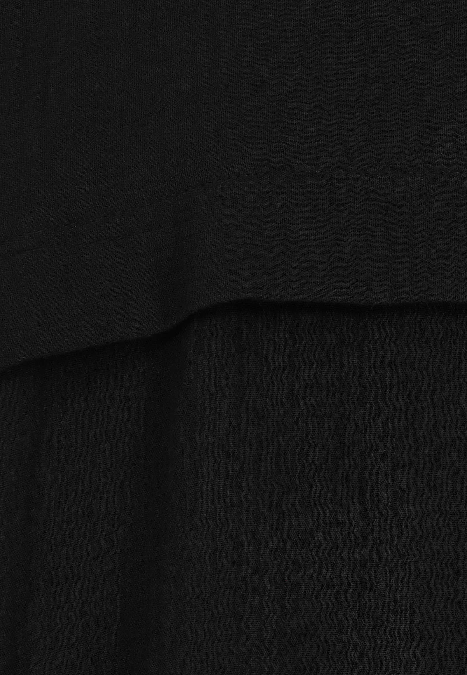 SUBLEVEL black Musselin Bluse Langarmbluse Oversize
