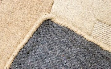 Wollteppich Gabbeh Teppich handgetuftet mehrfarbig, morgenland, rechteckig, Höhe: 15 mm, Kurzflor