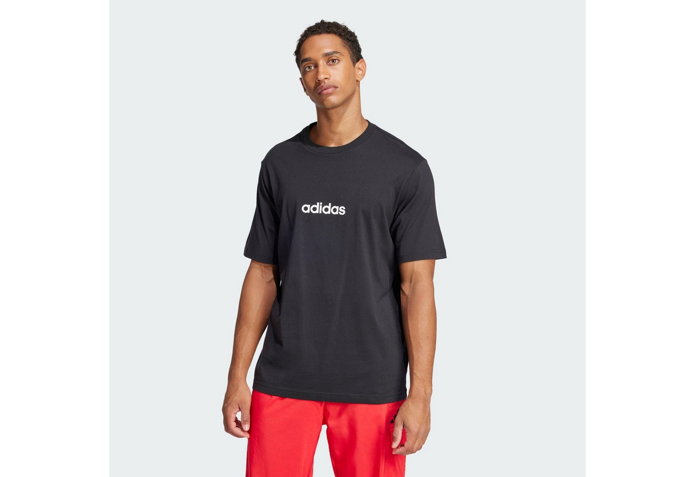 adidas Sportswear T-Shirt ESSENTIALS LINEAR SINGLE JERSEY T-SHIRT (1-tlg)