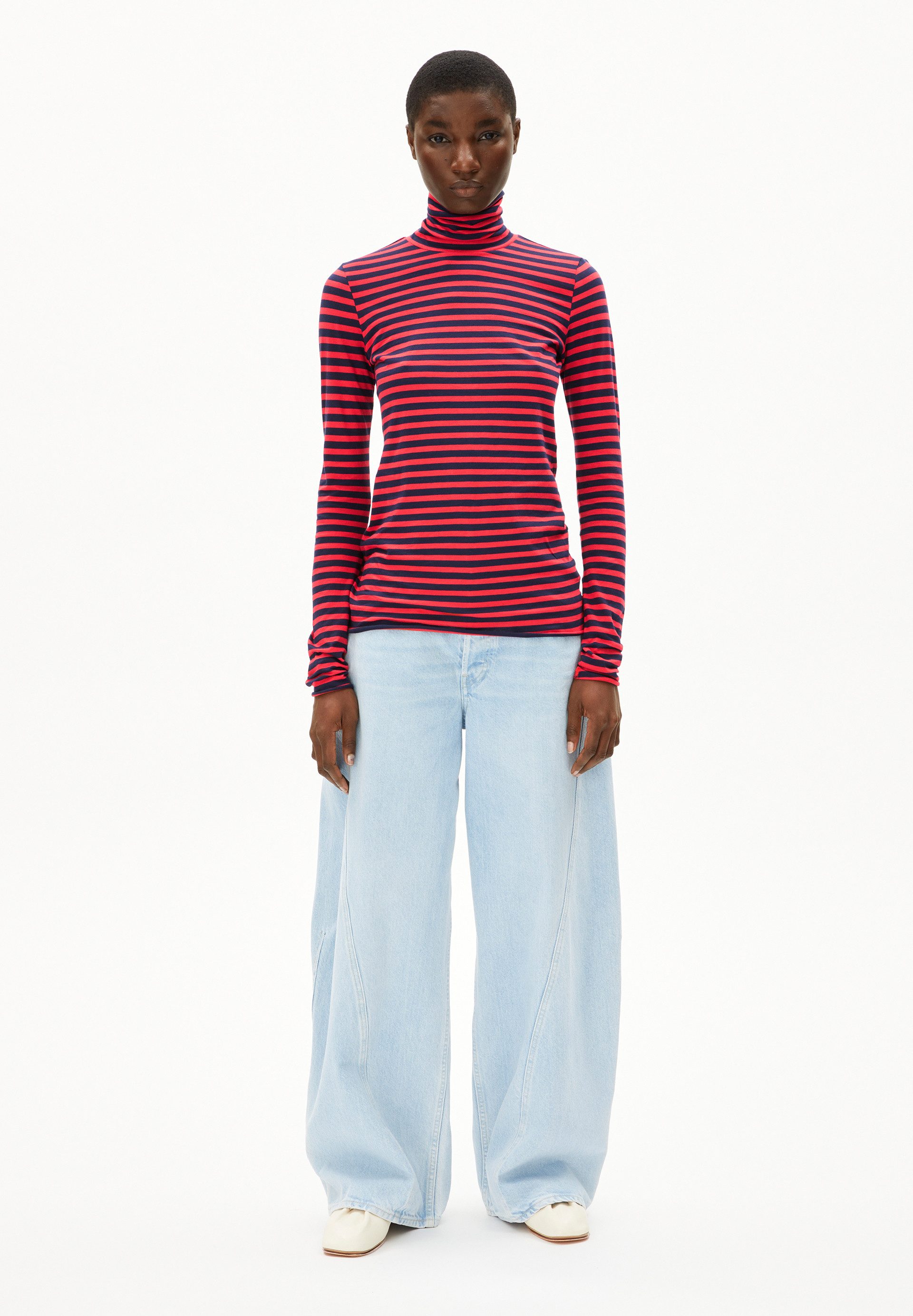 Armedangels Longsleeve GRAZILIANAA STRIPES Longsleeve aus Bio-Baumwolle Slim Fit