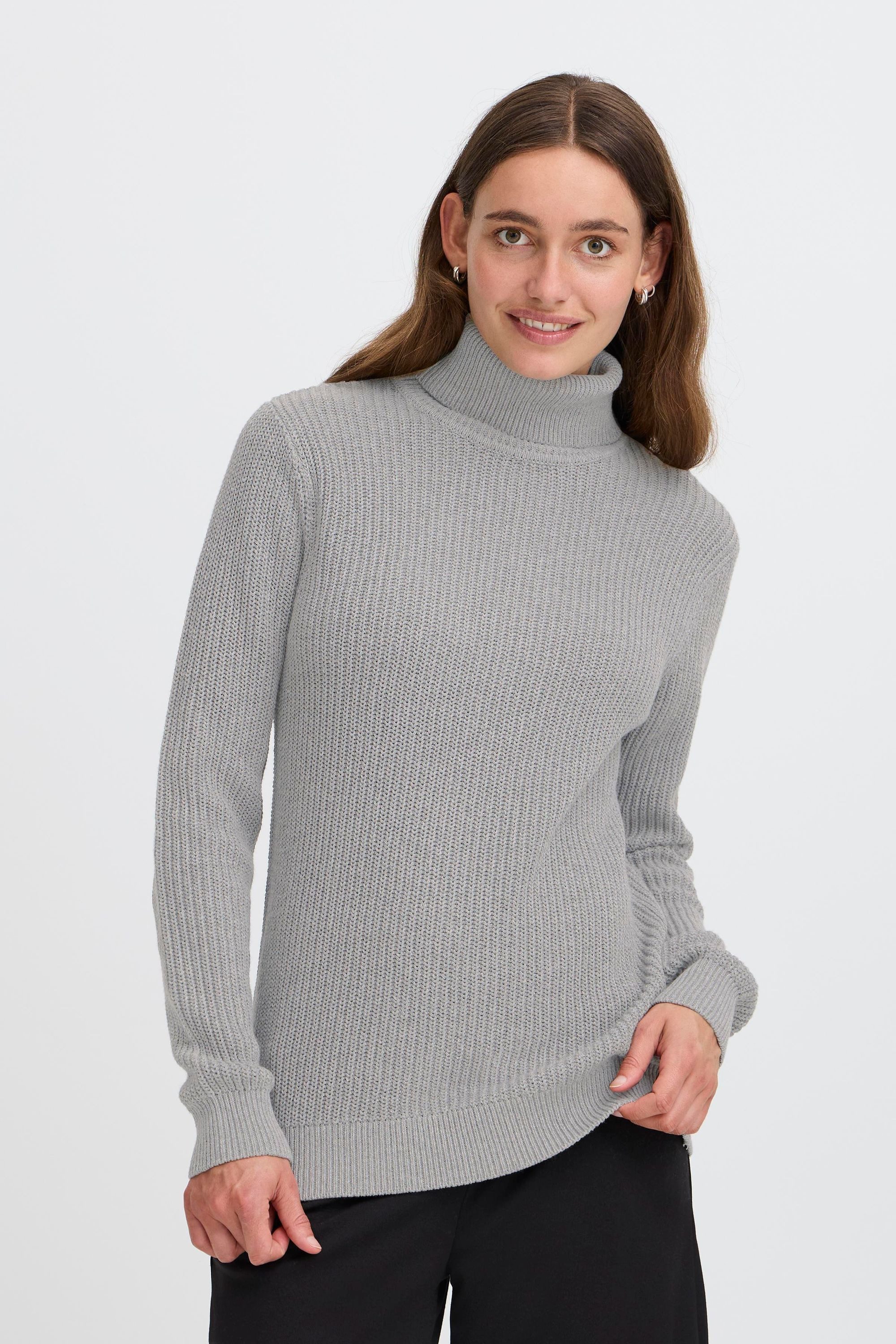 OXMO Rollkragenpullover OXKIMSE Modischer Rollkragenpullover aus Grobstrick günstig online kaufen