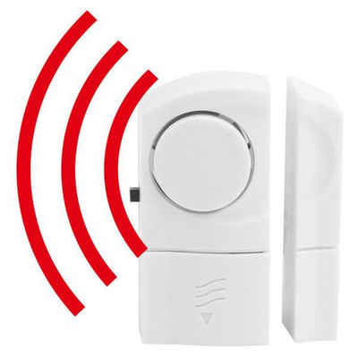OLYMPIA OFFICE Sensor Tür- / Fensterkontakte TF 400 4er Set, Kontaktsensor, Alarmmelder, Sirene 90 dB, für Tür und Fenster