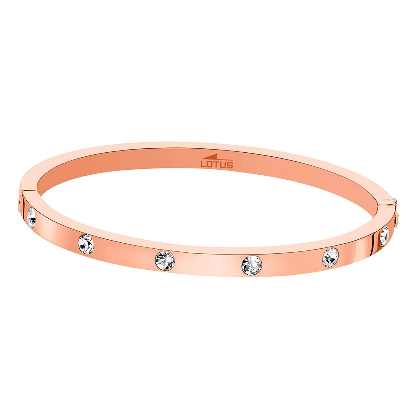 Lotus Style Armreif Lotus Style Armband Armreif kupfer, für Damen aus Edelstahl (Stainless Steel)