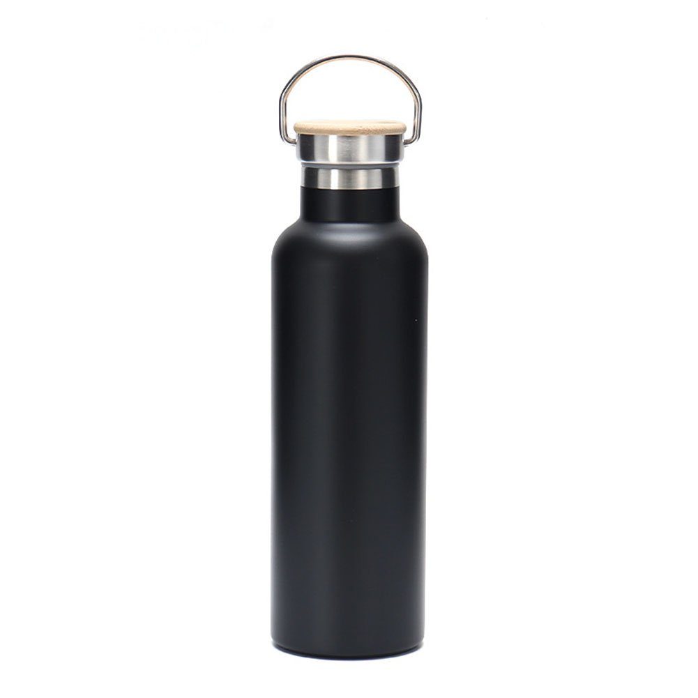 ErbseT Isolierflasche Edelstahl Thermosflasche 500ml Sport Trinkflasche Wiederverwendbare Schwarz | Isolierflaschen