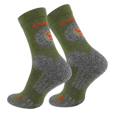 Stark Soul® Wandersocken 2 Paar Wandersocken, Trekking Outdoor Socken - Hiking (2 Paar) eingewebtes Logo