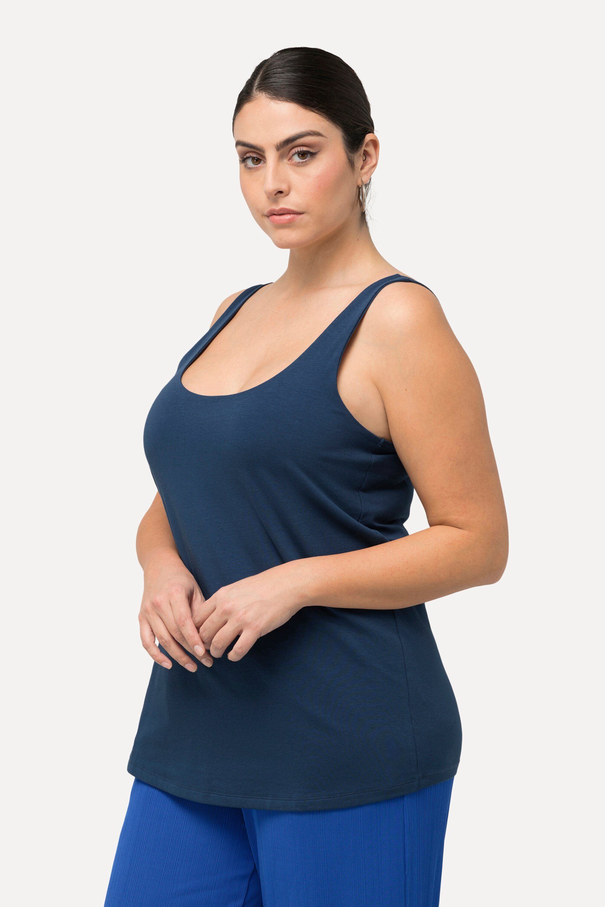 Ulla Popken Longtop Top vorne doppellagig günstig online kaufen