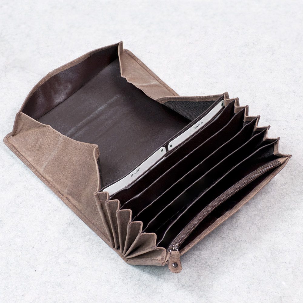 BRANCO Kellnerbörse Profi Kellnerbörse, Kellnergeldbeutel, Echt-Leder Braun, Branco