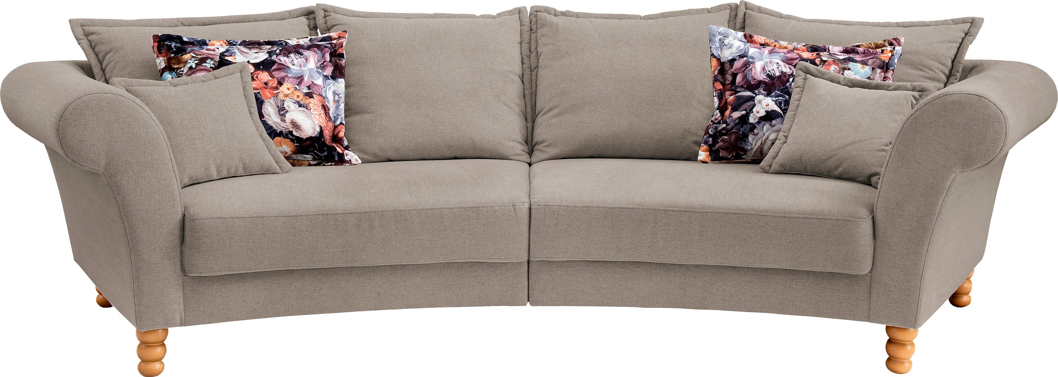 Home affaire Big-Sofa "Tassilo geschwungene Formensprache, bequem, Mega Sof günstig online kaufen