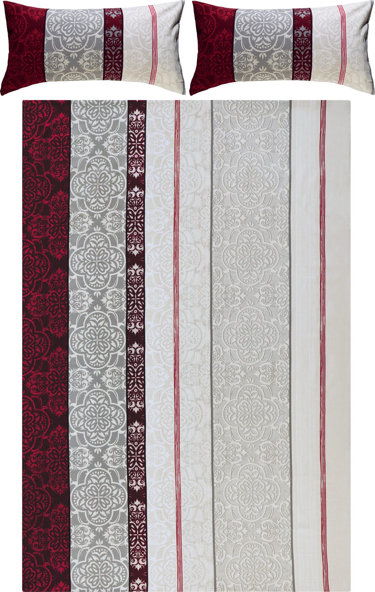 REDBEST Bettwäsche Bettwäsche, Biber, Streifen günstig online kaufen