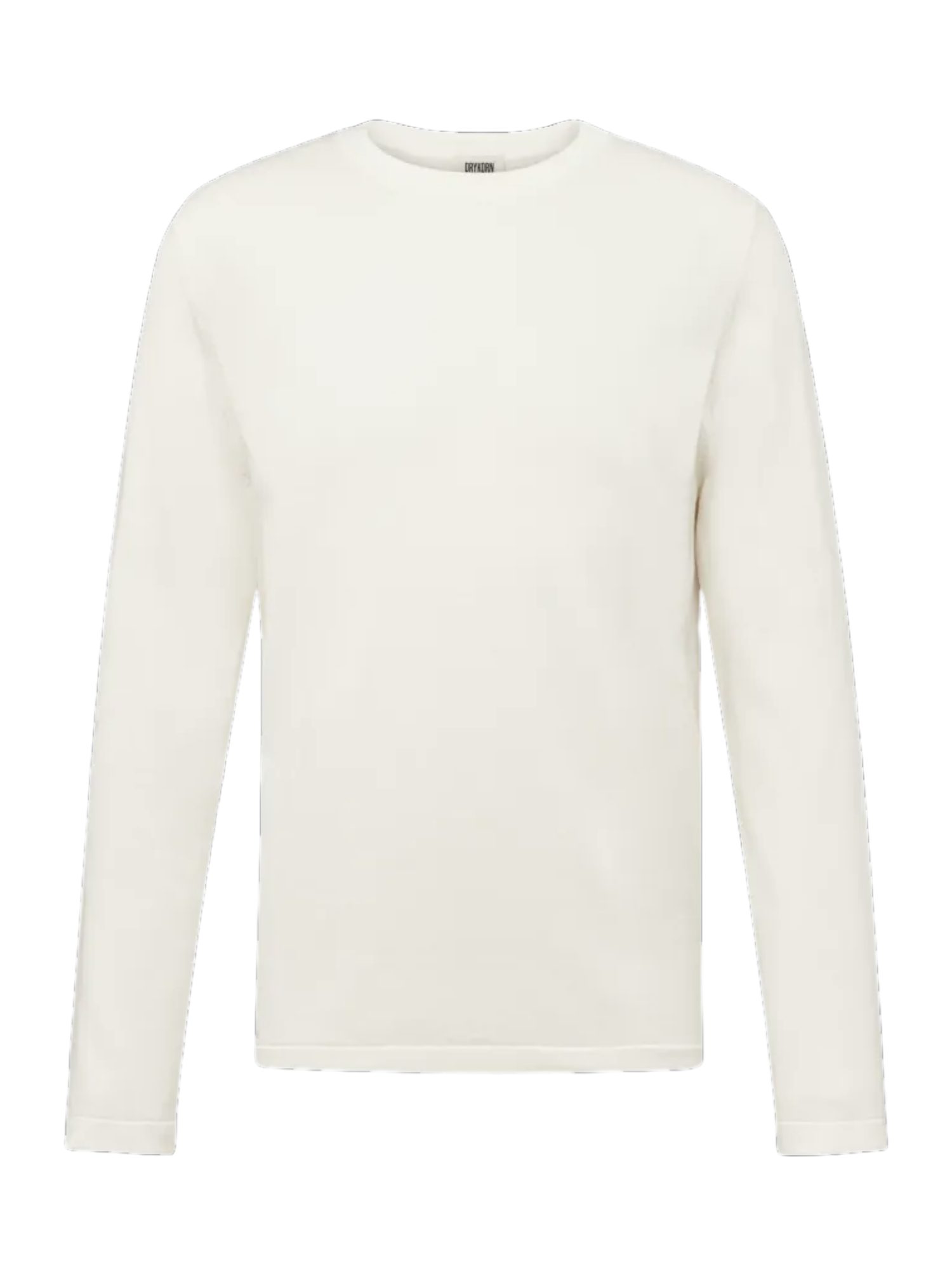 Drykorn Strickpullover weiß,Casual,Baumwolle,Unifarben,Rundhals,Lang,Regular Fit