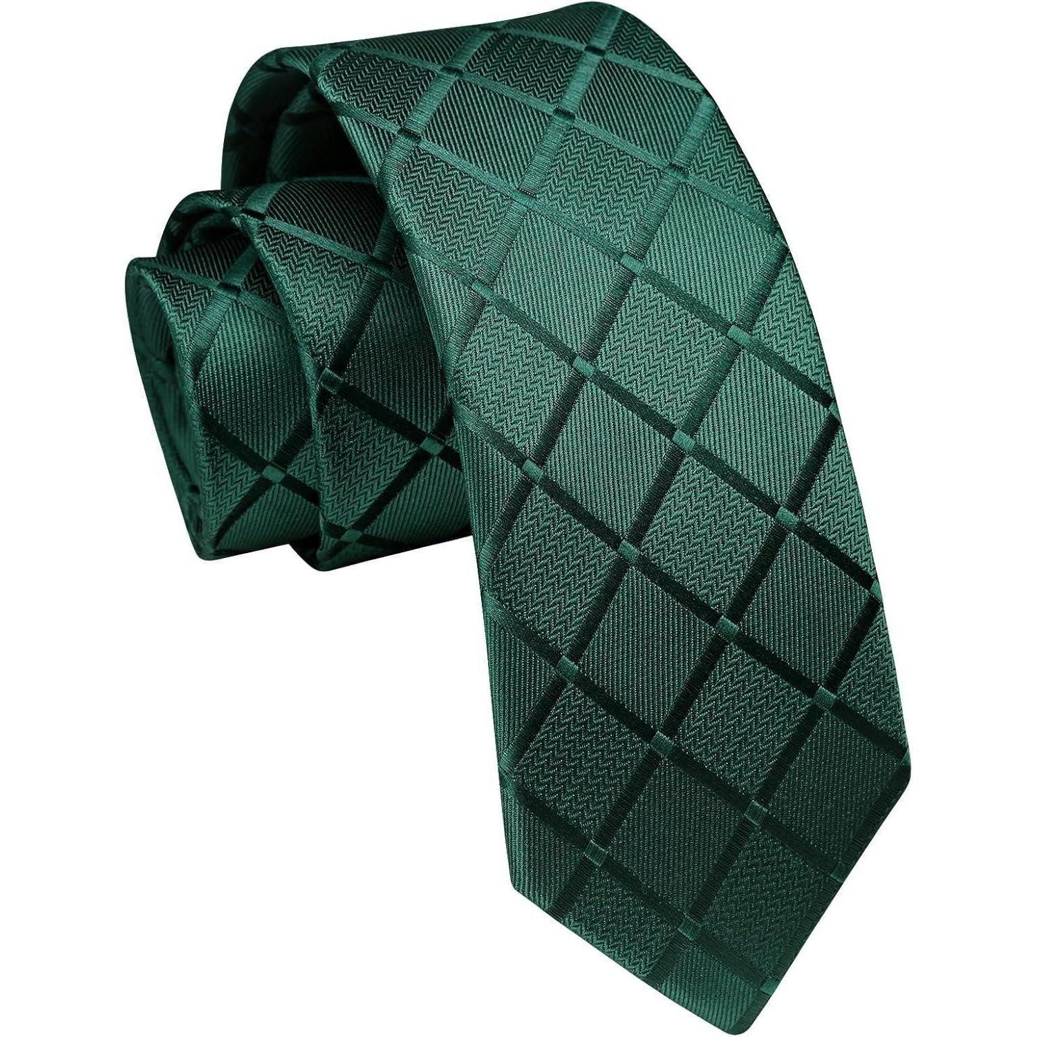 LuxusKollektion Krawatte Krawatte Herren schmal 6cm formell Hochzeit Einheitsgröße Grün Geprüft
