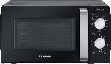 Severin Mikrowelle MW 7781, mit Grillfunktion 2-in-1, Grill, Mikrowelle, 17 l, Kompaktes und schmales Design, Mikrowelle und Grill sind kombinierbar