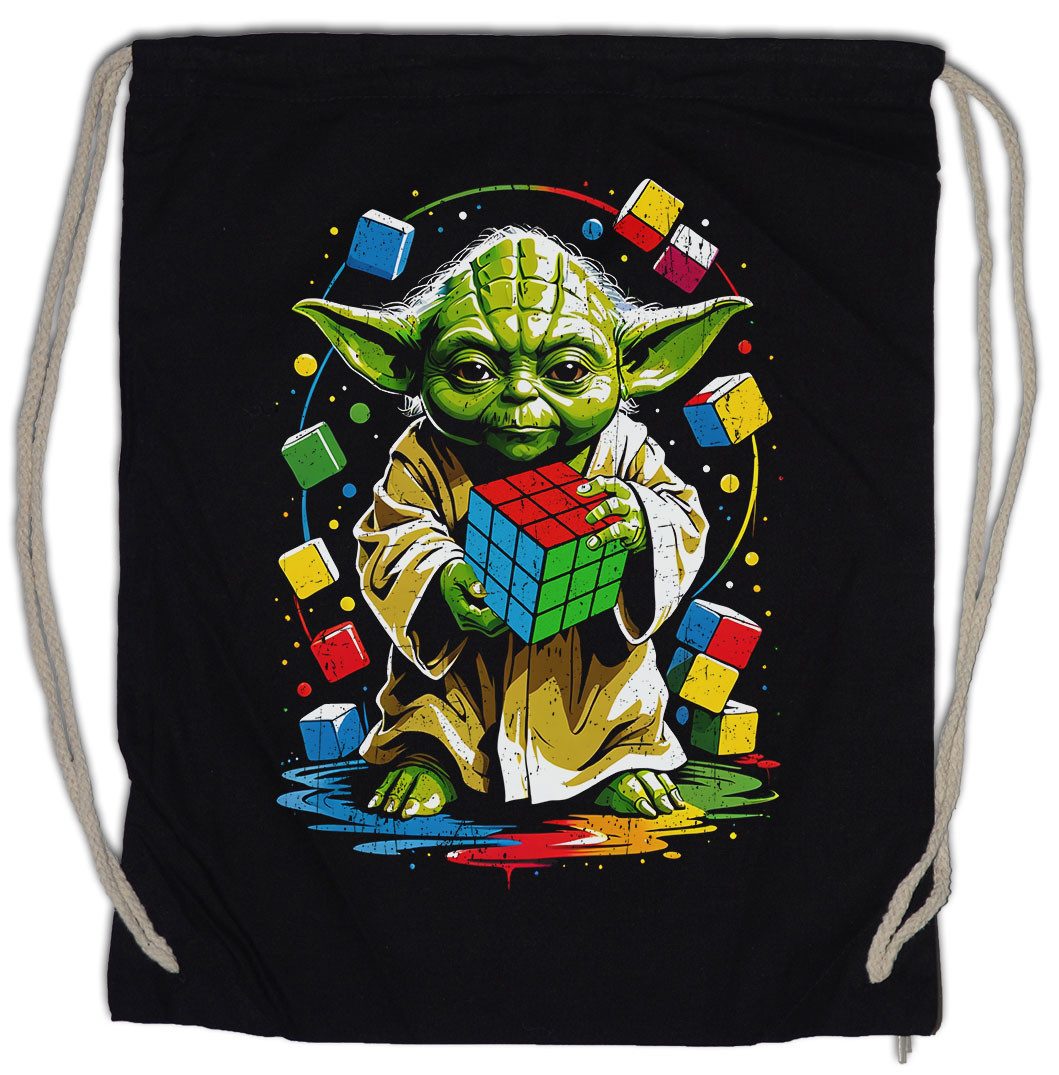 Urban Backwoods Turnbeutel Master Cube Turnbeutel Zauberwürfel Wars Yoda 80s Magic Star Speed (1-tlg), Cubing Jedi Cuber Master
