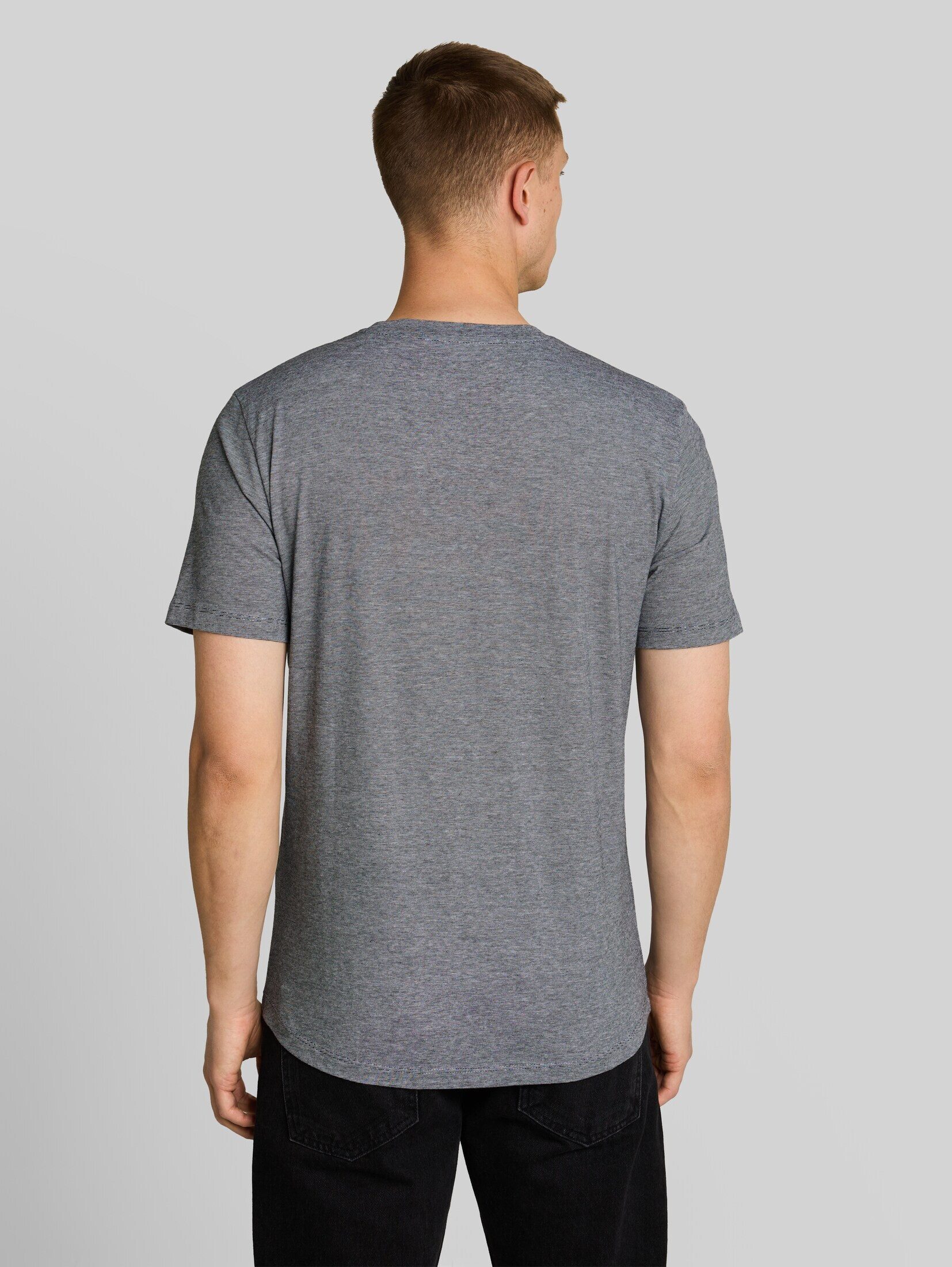 TOM TAILOR Denim T-Shirt T-Shirt T-Shirt mit feinem Streifenmuster