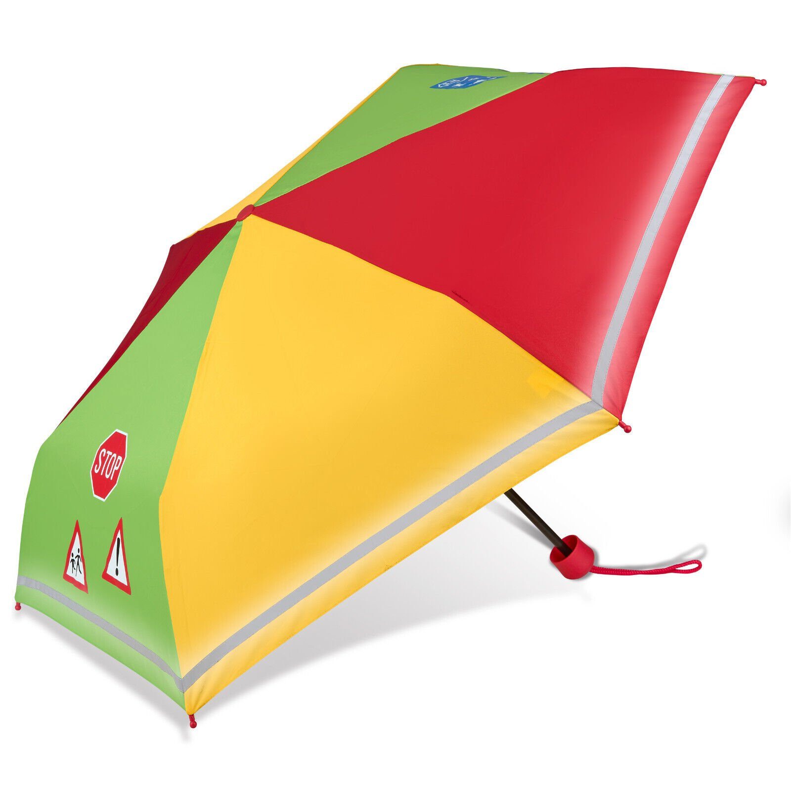Dr. Neuser Taschenregenschirm, speziell für Kinder, reflektierend, leicht, kompakt, stabil