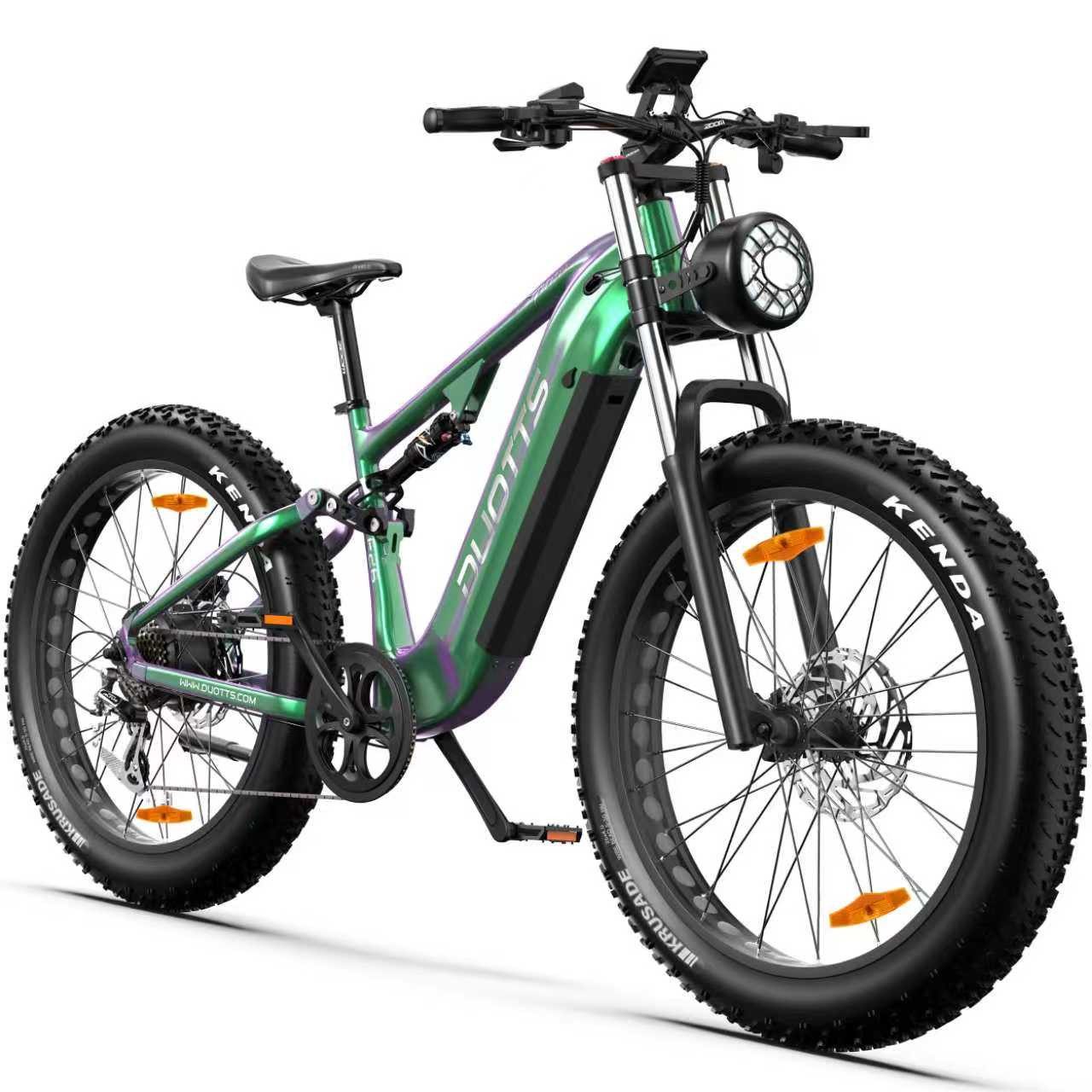 DUOTTS E-Bike Mountainbike Mountainbike E26 mit starkem Motor, 26x4’’ Reifen, 80 Nm, 8 Gang Shimano, Heckmotor, 960 Wh, (mit Akku-Ladegerät), Stillvolles E-Mountainbike Elektrofahrrad für Gelände