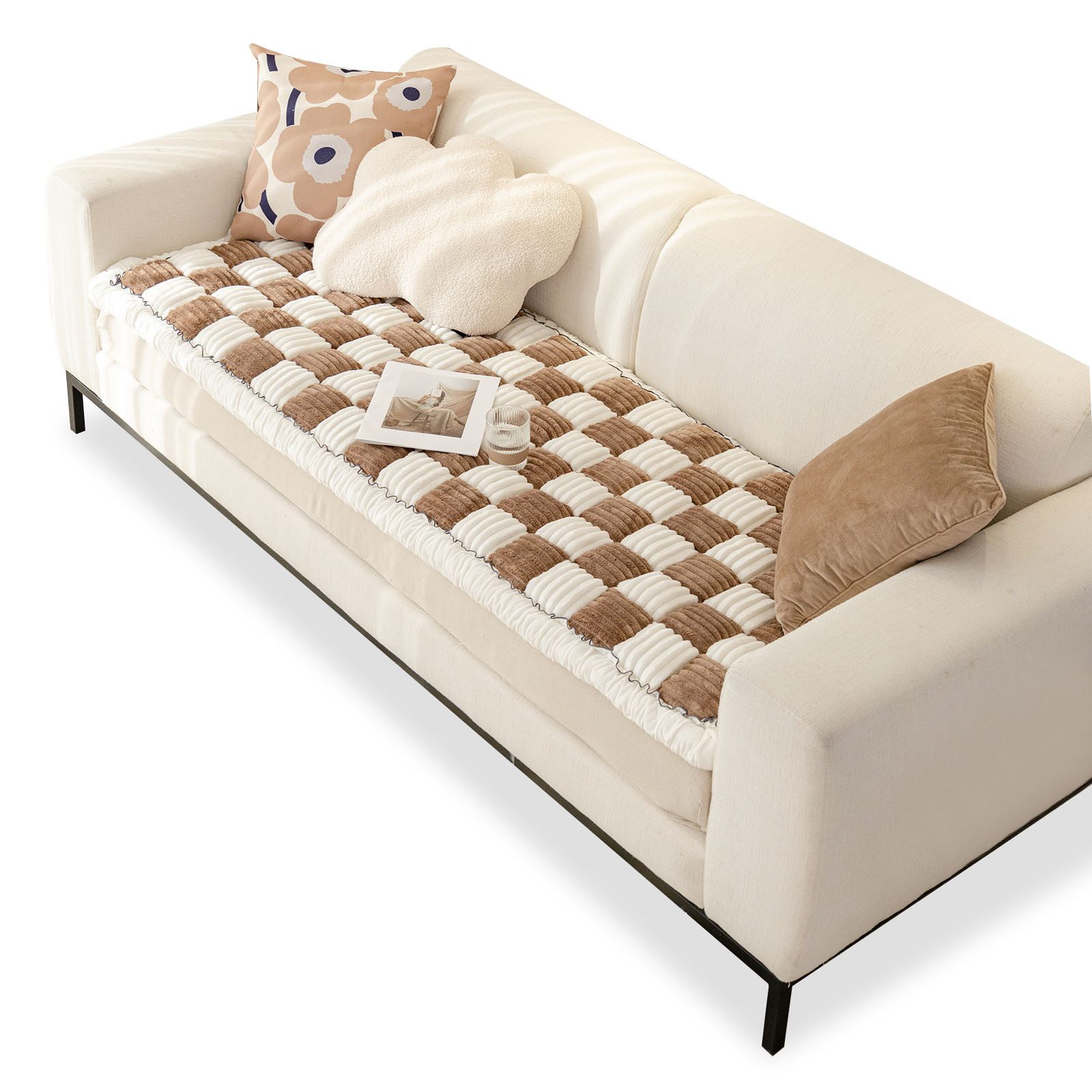 BTTO Sofabezug Samt Sofa Überzug,Wärme Sitzkissen günstig online kaufen