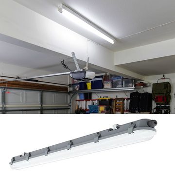 etc-shop Deckenleuchte, LED-Leuchtmittel fest verbaut, Neutralweiß, 2x LED Decken Wannenleuchte Lampe Beleuchtung L 120cm 4000