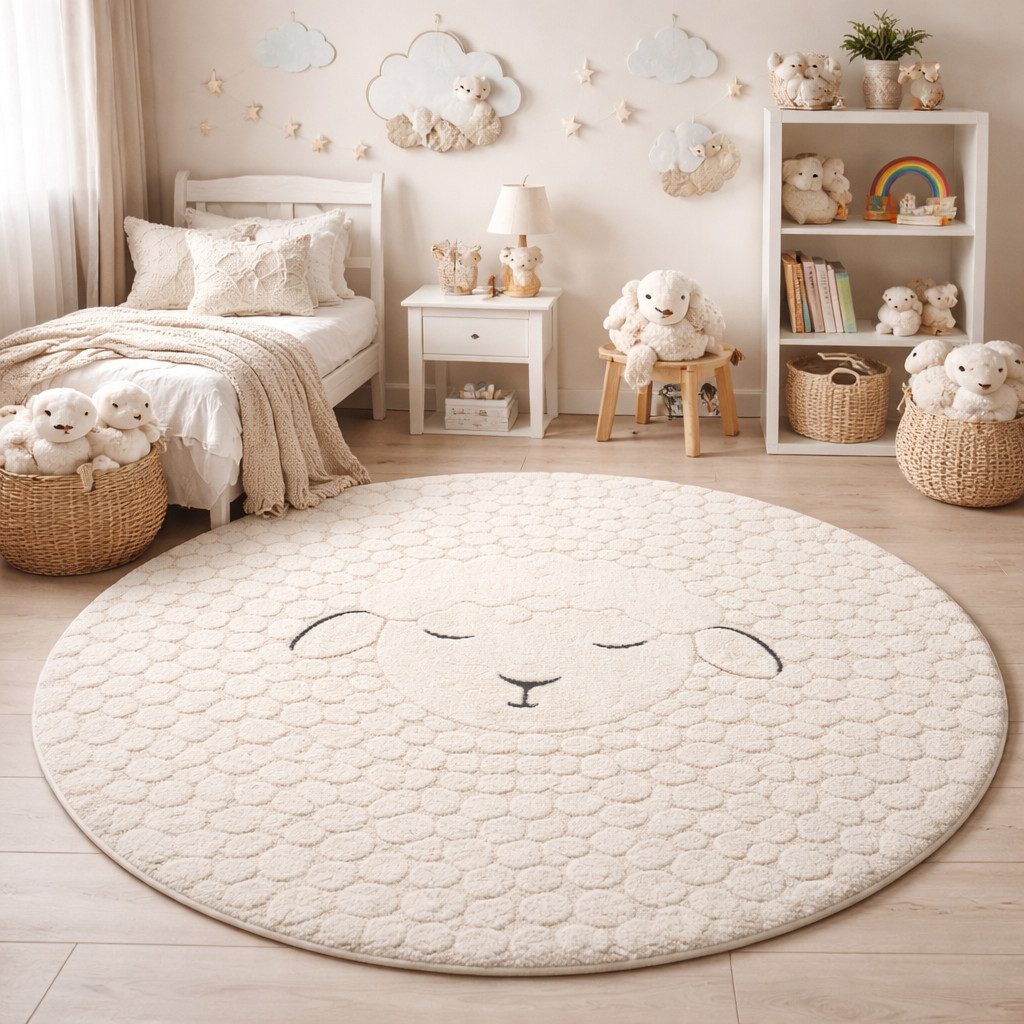 the carpet Teppich Elisa Kids, rund, Höhe: 12 mm, Kids Kinderzimmer Teppich günstig online kaufen